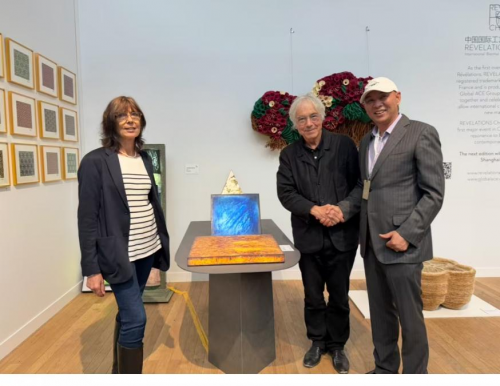 重磅｜骆宝华高温岩彩艺术闪耀巴黎双年展