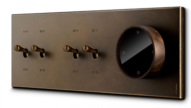 摩根全屋智能牛顿系列复古面板，引领全屋智能家居复古美学潮流