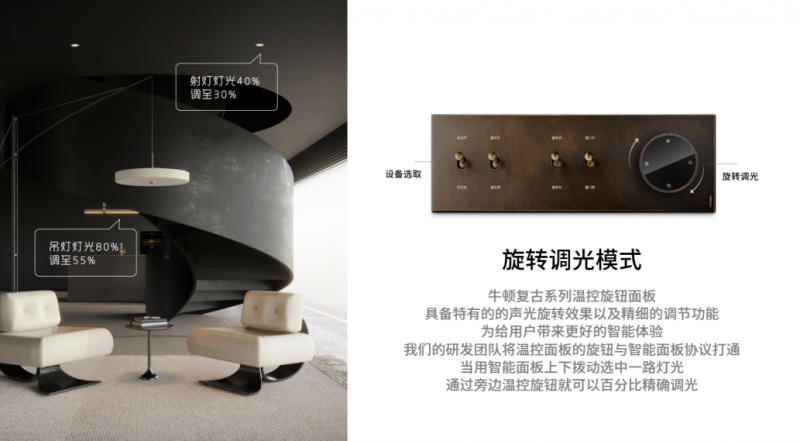 摩根全屋智能牛顿系列复古面板，引领全屋智能家居复古美学潮流