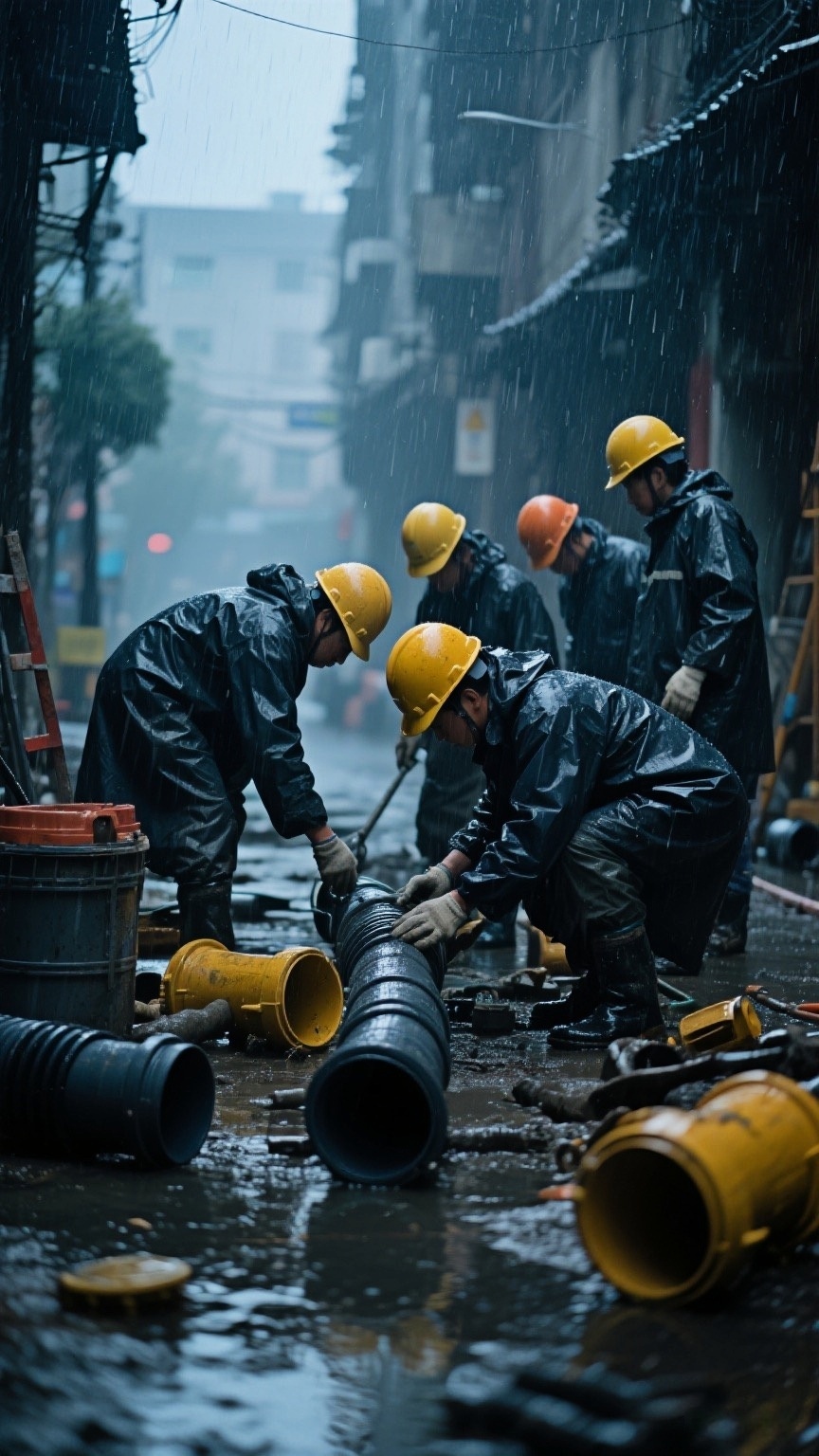 雨塑雨污水管：治涝分流显匠心 重塑城市水生态