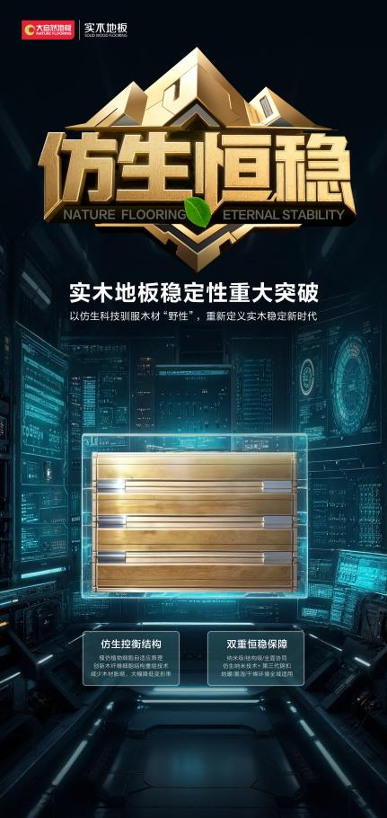 告别实木地板变形烦恼！大自然仿生恒稳技术终结难题