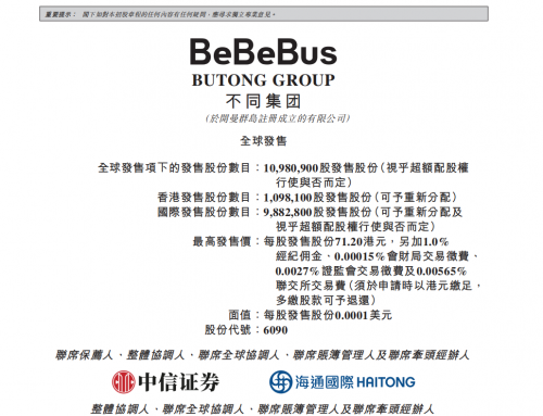 高端母婴消费科技第一股！不同集团（06090.HK）启动招股