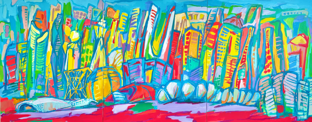 艺术家晨晓用色彩重建城市灵魂 《互色：存在的曙光》 亮相上海YOUNG美术馆