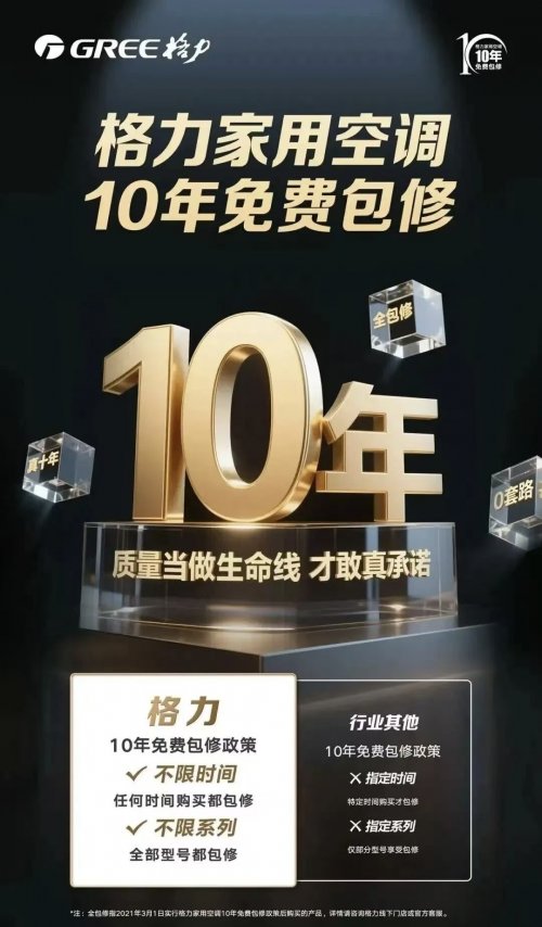 启用“95082”专线+倡议同行十年免费包修，格力这步棋难道没有“深意”？