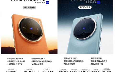 vivo X100系列闪耀开售，性能爆表与影像魅力双全