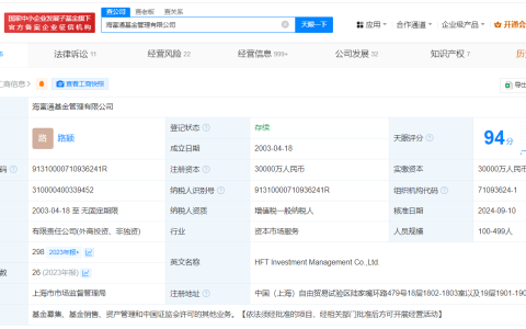 海富通基金换帅完成工商变更