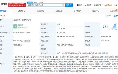 #国轩高科在合肥成立新公司# 注册资本500万