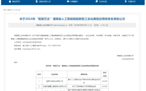 省级标杆！京能新能源上榜“智赋万企”湖南省人工智能赋能新型工业化典型应用场景