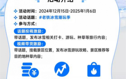 门票低至2折、瓜分千万流量 快手本地生活启动“老铁冰雪潮玩季”活动