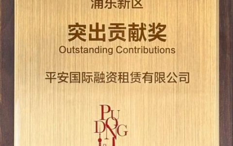 平安租赁十一度蝉联上海浦东新区“突出贡献奖”