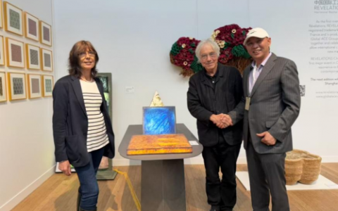 重磅｜骆宝华高温岩彩艺术闪耀巴黎双年展
